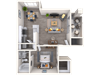 1 Bed 1 Bath 865 Sq Foot Layout 1 Bed 1 Bath 865 Sq Foot Layout
